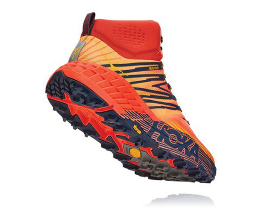 Hoka One One Spor Ayakkabı Erkek Kırmızı - Speedgoat Mid Gore-Tex 2 - UV2579164